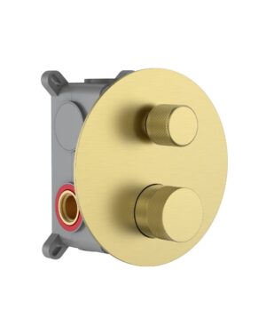 MONOCONTROL DUCHA TRATTO 2 SALIDAS BRUSHED GOLD