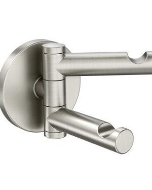 PERCHERO DOBLE ALING BRUSHED NICKEL