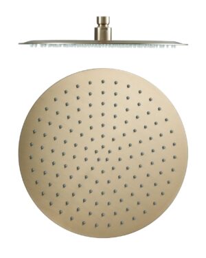 REGADERA TRATTO 25cms REDONDA BRUSHED GOLD