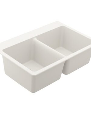 LAVAPLATOS GRANITO BLANCO DOBLE MOEN