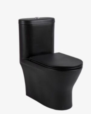 SANITARIO NEGRO CON CONSUMO 4.8 LITROS NEGRO MATE