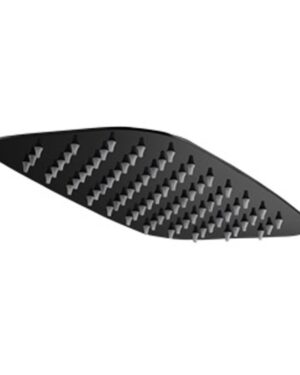 REGADERA ULTRA PLANA DE 20X30CMS NEGRO MATE