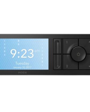 CONTROL DIGITAL U BY MOEN NEGRO MATE - 2 SALIDAS