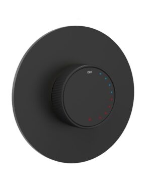 Mezclador de ducha GR044 Empotrado Una Vía Negro Mate - Valen