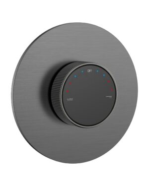 Mezclador de ducha GR53 Empotrado Doble Vía Gun Metal – Valen