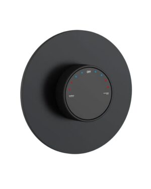 Mezclador de ducha GR53 Empotrado Doble Vía Negro Mate – Valen