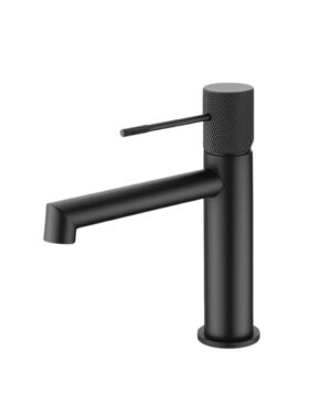 Grifería de lavamanos F10153S Corta Negro Mate – Valen