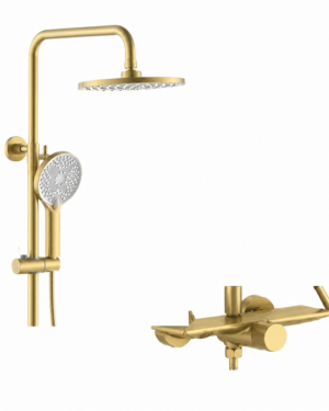 ESTRUCTURA DUCHA BRUSHED GOLD POZZO
