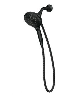 REGADERA MAGNETIX 5.5" 5 FUNCS NEGRO MATE