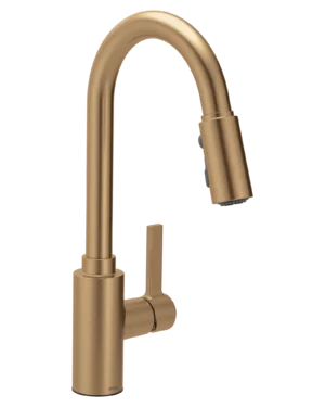 MONOCONTOL COCINA GENTA BRONCE DORADO MOEN