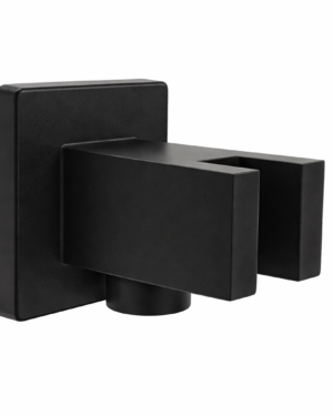 SOPORTE DUCHA CON SALIDA NEGRO REP