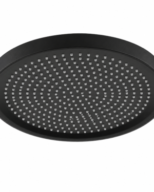 DUCHA REDONDA 30cms METALICA NEGRO MATE