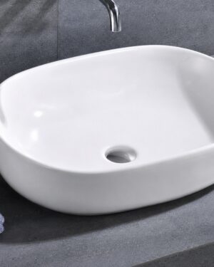 LAVAMANOS OVALADO 60x40x15cms BLANCO DDV
