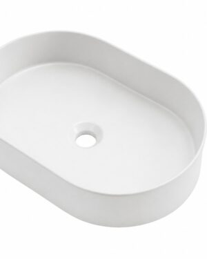 LAVAMANOS OVALADO BLANCO MATE  50*37*13*