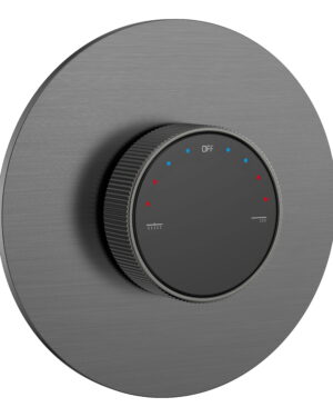 MONOCONTROL DUCHA CON 2 SALIDAS DARA GUNMETAL