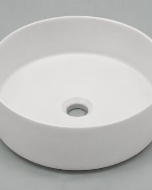 LAVAMANOS REDONDO 36x12cms BLANCO MATE