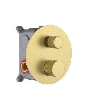 MONOCONTROL DUCHA TRATTO 2 SALIDAS BRUSHED GOLD