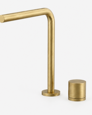 MONCONTROL LAVAMANOS RIVANO BRUSHED GOLD-POZZO