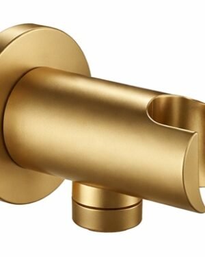 SOPORTE DUCHA TELEFONO REDONDO BRUSHED GOLD