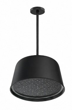 REGADERA CON BRAZO LIGHT SERIES NEGRO MATE
