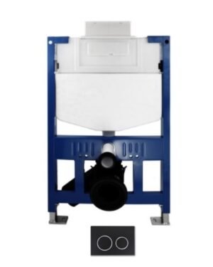 CISTERNA SANITARIO SMART PARED BOTON NEGRO MATE